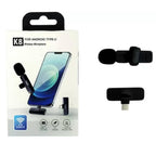 Wireless k8 MICROPHONE Vlogging Mic with Microphone Accessories Video for Type C and IOS Lightining & 3.5mm Jack