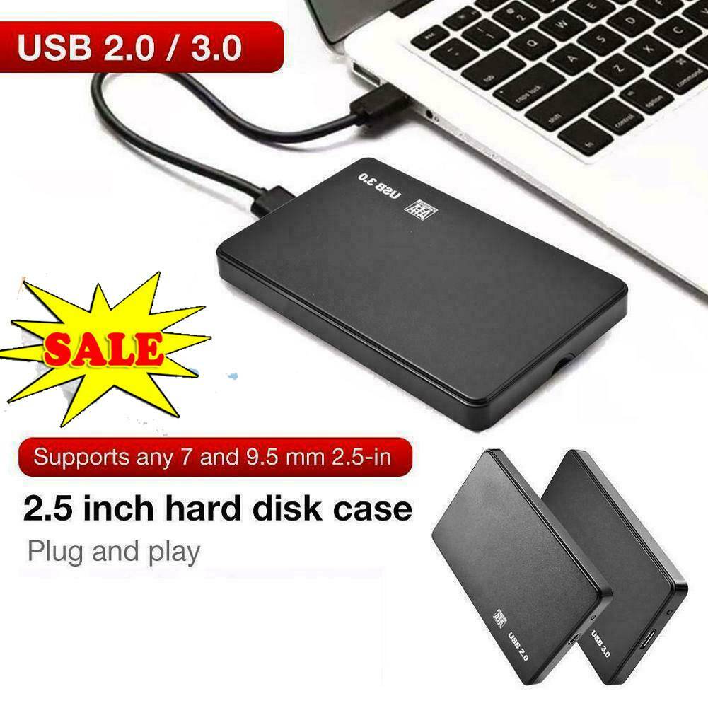 USB 3.0 External HDD + SSD Case, SATA  6Gbps Hard drive Case - HDD SSD 2.5 inch USB