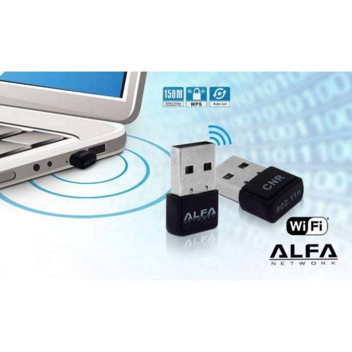 Alfa Mini Wifi Adapter/Catcher 300-Mbps Alfa Usb LAN Card For Computer Laptop