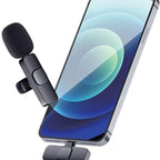 Wireless k8 MICROPHONE Vlogging Mic with Microphone Accessories Video for Type C and IOS Lightining & 3.5mm Jack
