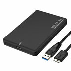 USB 3.0 External HDD + SSD Case, SATA  6Gbps Hard drive Case - HDD SSD 2.5 inch USB