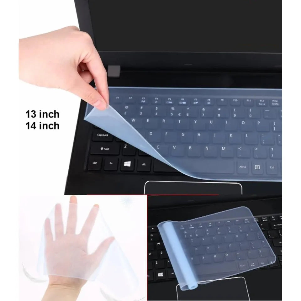 Laptop Keyboard Protector Silicone Cover ( For 14 inch )Waterproof Dust-proof