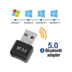 USB Bluetooth Adapter, Low Power USB Bluetooth 5.1 for Desktop, Laptop
