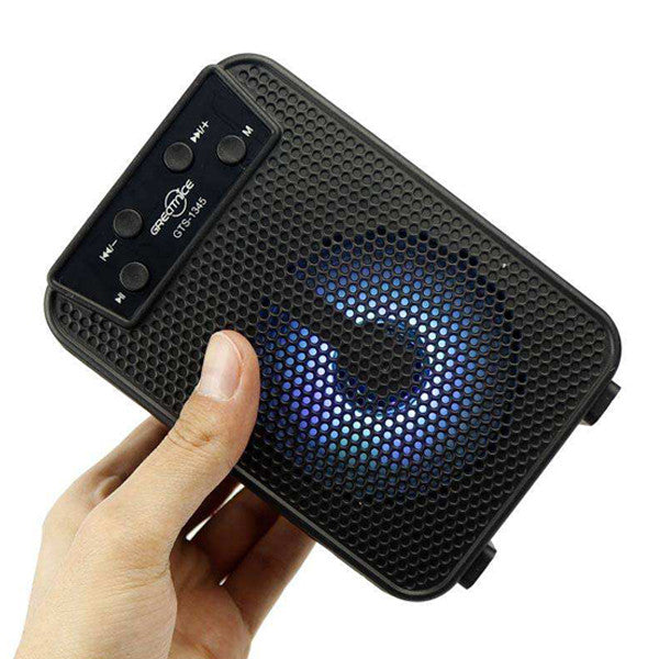 GTS 1345, 1346, 1372 3 inch Rechargeable Wireless Speaker With FM Radio USB & SD Card with Extra Base